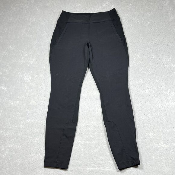 Athleta Pants Womens Size 6 Black Highline Hybrid Pockets 27" Inseam - Picture 1 of 14